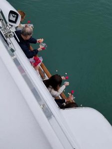 Scattering Ashes on Lake Michigan Chicago Private Yacht Rentals