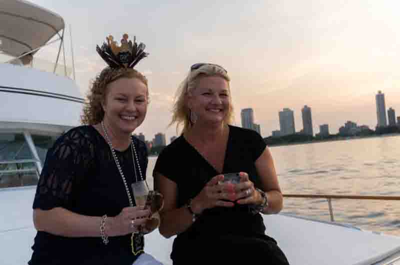 sunset booze cruise Chicago