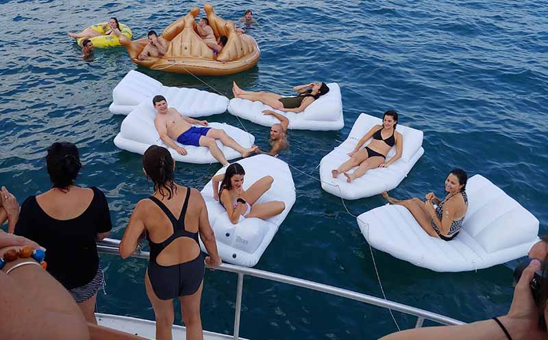 Private yacht swimming charters