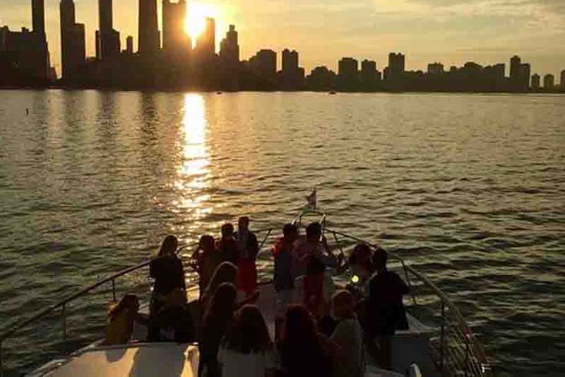 Chicago-Private-Yacht-Rentals-Chicago-Skyline-at-sunset-charters.jpg