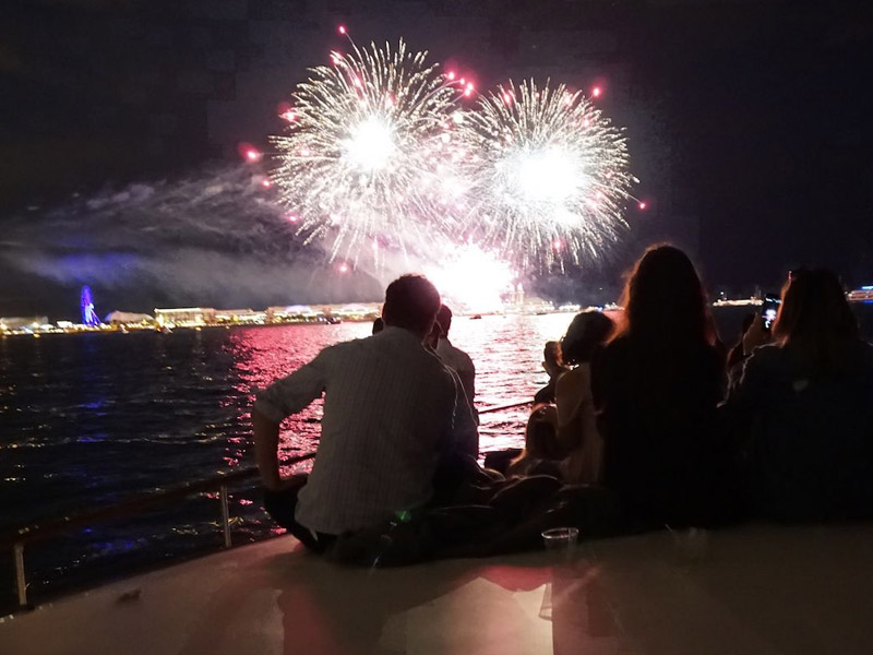 Watch Navy Pier Fireworks Shows in Style Private Boat Rentals