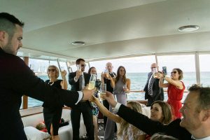 Chicago Private Yacht Rentals intimate wedding reception yacht charters